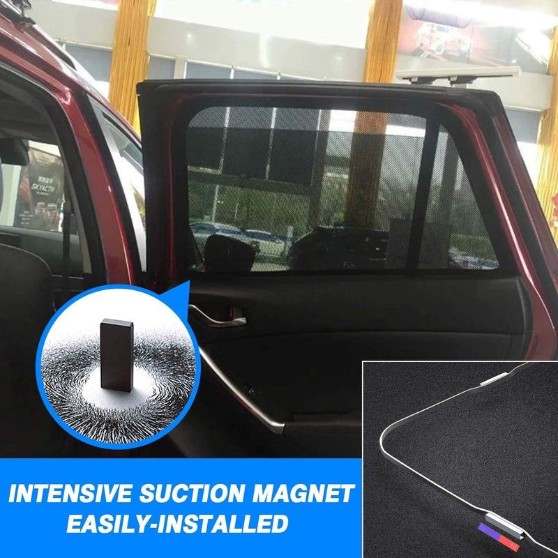 Mixsuper Custom Fit Sun Shade for Mazda CX-5 2017-2023 2024, Side Window Shade for CX5, Magnet Mesh Sunshades UV Rays Protection 6 Pack - Image 5